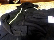 Jessica Simpson Womans Plus Size 0X Blk Warm Up Hoodie Jacket NWT Free earmuffs