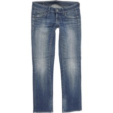 G-Star   Femme Bleu Straight Regular Stretch Jeans W30 L32 (68606)