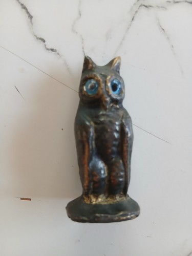 Hibou bronze yeux - hibou,