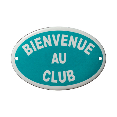 Plaque émaillée ovale