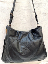 Sac à main extensible LANVIN  vintage en cuir souple bag