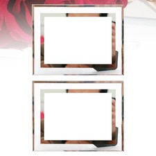  2PCS Cristal Verre Cadre