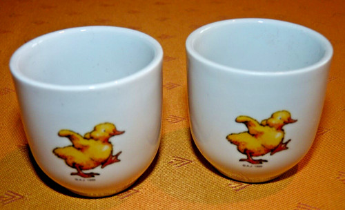 Lot coquetiers porcelaine - 2, en