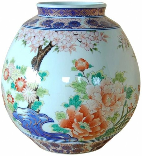 Vase porcelaine arita - arita, yaki