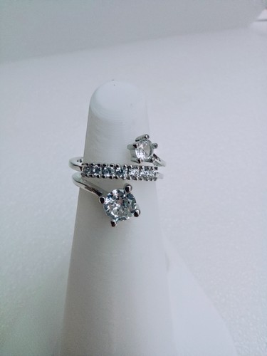 Bague ajustable femme double - bague,