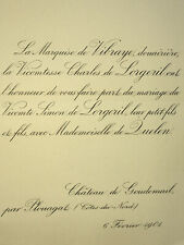 MARQUISE VIBRAYE Vicomte Simon