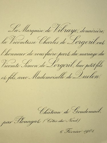 Marquise vibraye vicomte - vibraye, simon