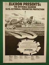 10/1984 PUB ELKRON GPS PERIMETER SYSTEM SECURITY SENSING PRESSURE DETECTION AD