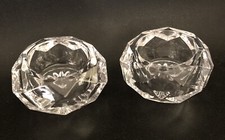 Photophore bougeoir en cristal Taille diamant Ancre De Marine