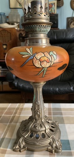 Lampe pétrole verre - lampe, en