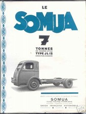 somua 7 tonnes type JL 12  DOCUMENT D'EPOQUE ( ref 132 )