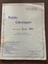 Partitions , Petits classiques , Jean iri , bibliotheque bleue