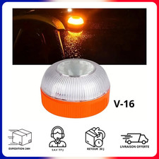 Gyrophare Balise V16 Orange Urgence Sécurité Accident Conforme DGT Espagnol