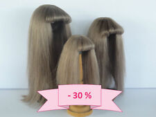-30% PROMO - PERRUQUE POUR POUPEE T2 (20.5cm) 100% cheveux naturels - G. BRAVOT