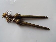 CUIVRERIE FIN 19ème SIECLE : 2 AIGUILLETTES POUR FOURRAGERE / NAPOLEON III ?