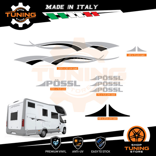Autocollants camper kit - autocollants,