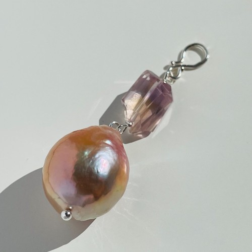 Pendentif argent pierre - argent,