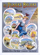 Affiche chemin de fer Belges -