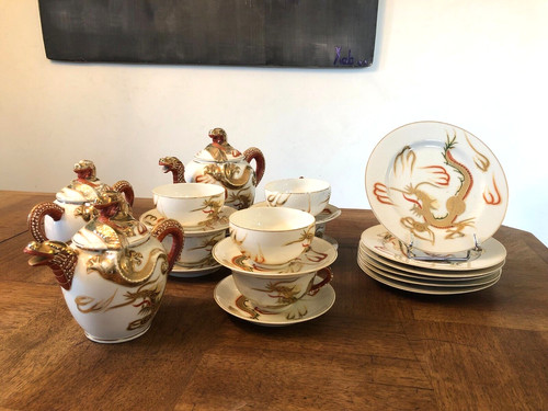 Service thé 6 assiettes - 6,