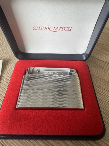 Vintage silver match briquet - silver,