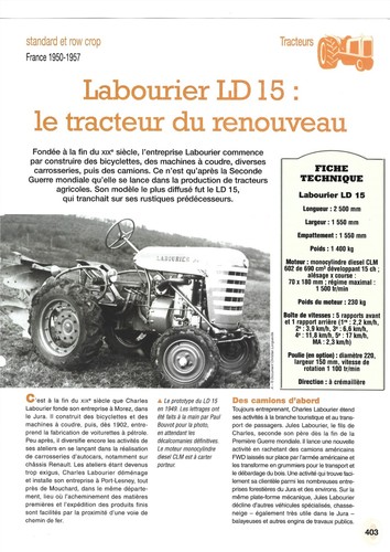 Tracteur labourier le - labourier,