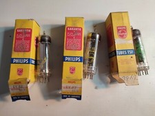 3 x Tubes, lampes TSF Philips EY88 vintage valve tube amplifier NOS