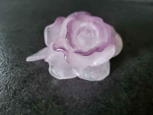 Presse papier fleur rose - presse,