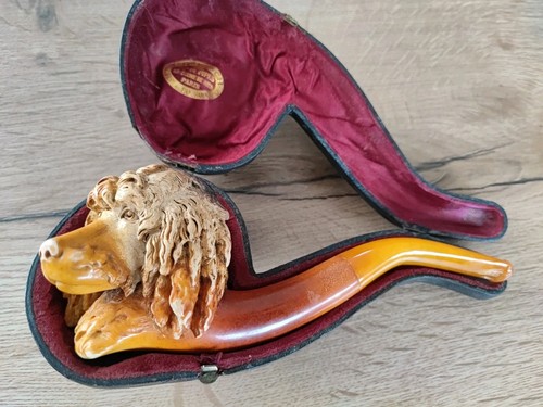 Pipe écume meerschaum chien - pipe,