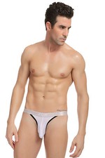 Jock strap poche plum blanc taille M/S doux un peu transparent sexy Ref:305