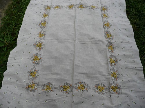 Nappe vintage imprimée - nappe,