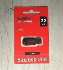 Clé USB 32-64 GB SanDisk Cruzer Blade USB2-USB3