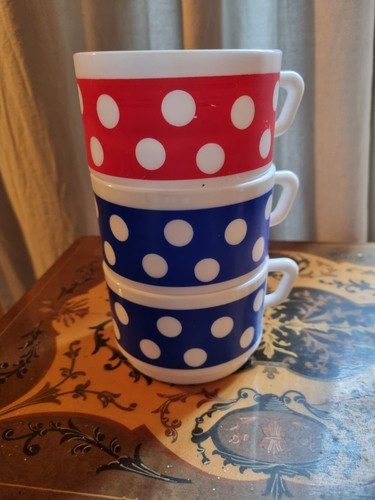 Arcopal polka tasses cafe - ,