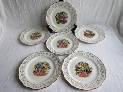 Assiettes plates faïencerie - 6,