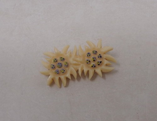 Broche ancienne galalithe - en,
