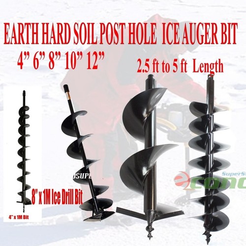Earth post hole ice - post, drill