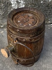 gourde tonnelet art populaire XIXe montagnard Saint Bernard 80 centilitres