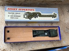 Tracteur BERLIET + porte char de DINKY TOYS FRANCE + boite, ref : 890, vintage,