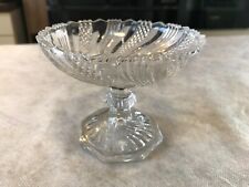 ANCIEN COMPOTIER COUPE PIED HEXAGONALE 9 cm