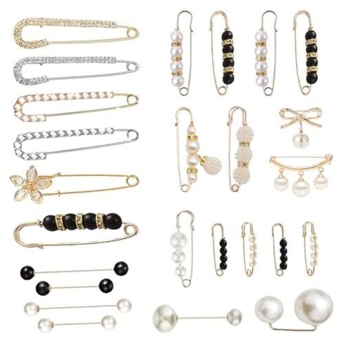 Broches perles pour - 25, en