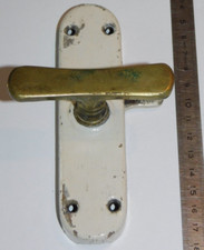 ancienne POIGNEE mecanisme en laiton métal de PORTE FENETRE cremone SERRURE