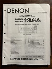 Denon Model AVC-A1D AVR-5700