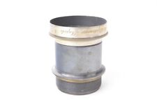 Rare. Objectif en laiton argenté Darlot Hémisphérique Rapide N°4 F=450mm. #352