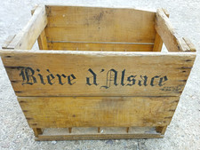 casier à bouteilles bois vintage biere d Alsace fabrique de molsheim