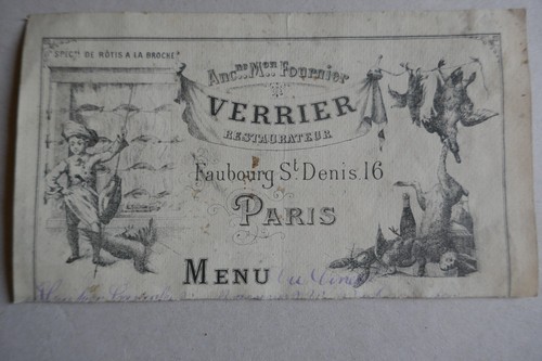 Menu ancien - menu, )