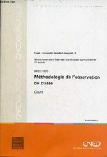 Méthodologie de l'observation de classe - cours - Cned - 81115TGP