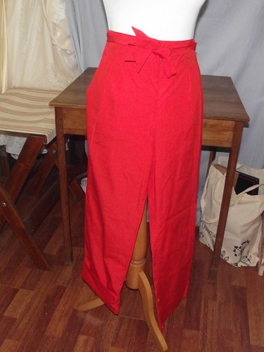 Pantalon orange coton - pantalon, en