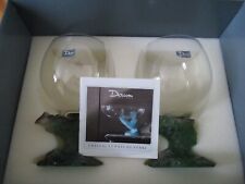 Verre dégustation cristal DAUM série BACCHUS pied pâte de verre