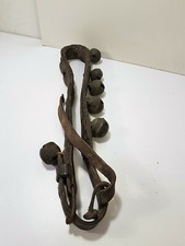 Grelottière d'attelage ancienne 6 grelots Art populaire Savoie Val d'Aoste