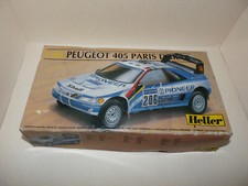 HELLER, PEUGEOT 405 TURBO 16, PARIS DAKAR, Ancien KIT. RALLYE PARIS DAKAR 1988