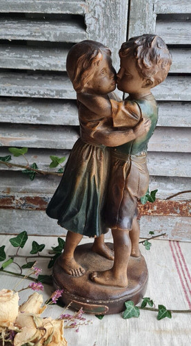 Ancienne statue platre - ancienne,